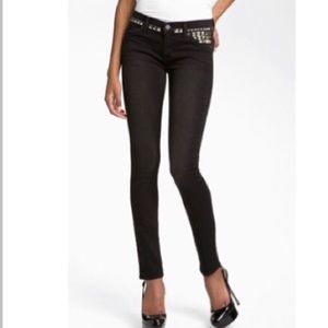 Elizabeth & James Textile black studded jeans 27